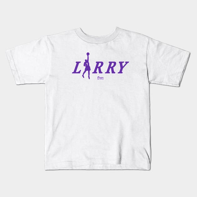Larry (Purple) Kids T-Shirt by ForumBlueGold